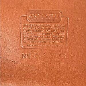 Coach Tan Leather Men's Bag
